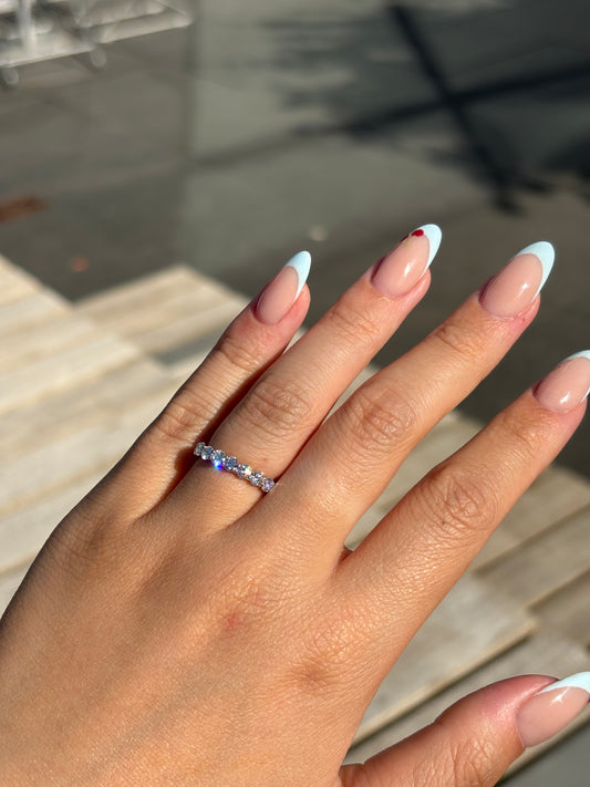 2 CT ROUND ETERNITY LAB GROWN DIAMOND WEDDING BAND